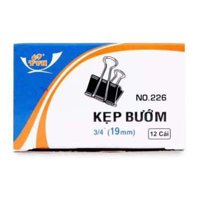 Kẹp Bướm TTH 226 (12 Cái/ Hộp) - 19mm