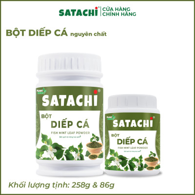 Bột Diếp Cá SATACHI nguyên chất. Thanh lọc cơ thể, người bị trĩ và táo bón sử dụng hiệu quả, làm mặt nạ dưỡng da, trị mụn. Hộp 86g và 258g