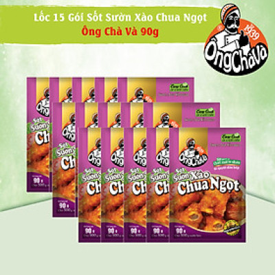 Lốc 15 Gói Sốt Sườn Xào Chua Ngọt Ông Chà Và 90g (Sweet & Sour Ribs Sauce)