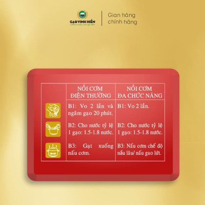 Gạo Lứt Đỏ Vinh Hiển 1KG - Dễ Ăn, Ngọt Cơm, Dinh Dưỡng