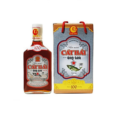 Nước Mắm Cát Hải Loại Ông Sao, Chai Thủy Tinh 370ml 40 Độ  Đạm