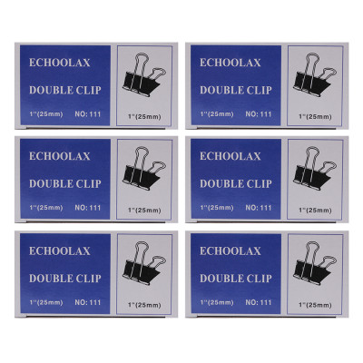 Bộ 3 Hộp Kẹp Bướm Echo (25mm) - Đen