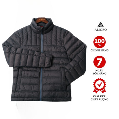 Áo khoác lông vũ màu xám chất liệu cao cấp mềm mịn chống thấm nước chống bám bẩn siêu nhẹ giữ nhiệt  ALIGRO ALGALV.22