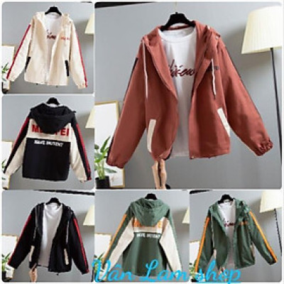 Áo khoác kaki unisex nam nữ phối màu meizifei