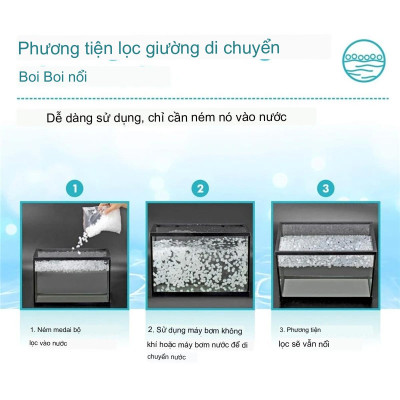 500GR Hạt Kaldnes LOẠI TO vật liệu lọc nước bể cá, tạo oxy hồ thủy sinh cao cấp