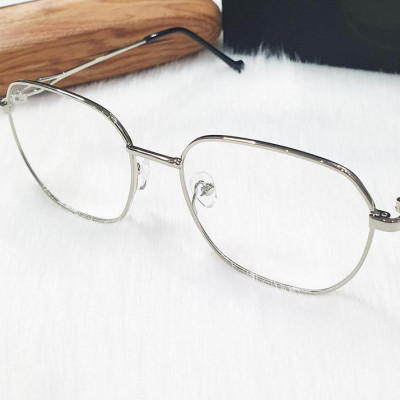 Kính Chặn Ánh Sáng Xanh Bảo Vệ Mắt Gọng Kim Loại KAVI132 Màu Bạc