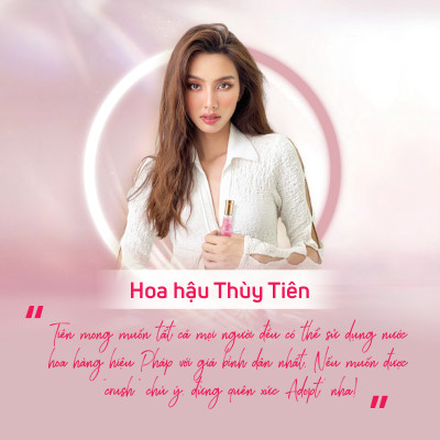 Nước hoa thùy tiên,nước hoa nữ chính hãng adopt Fleur De Gingembre hương tươi mát thơm lâu dung tích 30ml