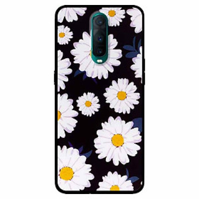 Ốp lưng dành cho Oppo R17 Pro mẫu Cúc Nhuỵ Vàng Nền Đen