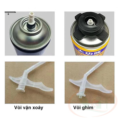 Vòi nhựa xịt phun foam tạo bọt nở bể bán cạn tiểu cảnh cá tép thủy sinh
