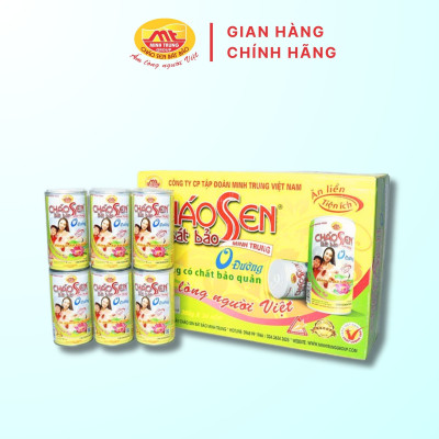 Cháo sen bát bảo 0 đường Minh Trung 365g - CSBB 0 Đường 24 (thùng 24 lon)