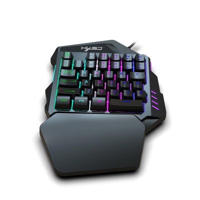 35 Phím Bàn phím chơi game HXSJ V100 Mini  có dây USB thay thế cho PUBG LOL CS Gamer