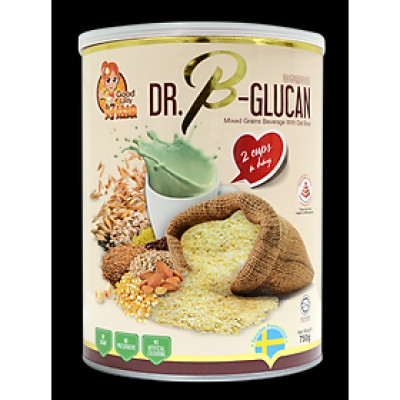 Bột ngũ cốc dinh dưỡng cao cấp Dr. B-Glucan (Dành cho người ăn kiêng hoặc tiểu đường) - hộp thiếc 750g