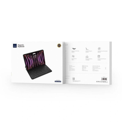 Bao da nam châm kèm bàn phím Wiwu Ultra Slim Magnetic Keyboard F17 cho iPad Air 11inch M3 , Air 13inch M3 2025 , Air 6 11inch M2 , Ipad Air 6 13inch M2 - hàng chính hãng