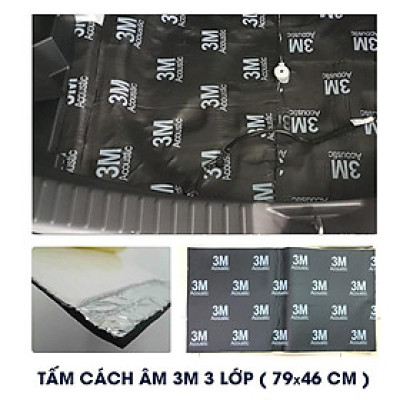 Tấm cách âm ACOUSTIC 3 lớp màu đen siêu chống ồn hàng nhập