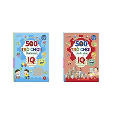 Sách - 500 Trò Chơi Rèn Luyện IQ Cho Trẻ 4 - 10 Tuổi - Khả Năng Sáng Tạo + Khả Năng Quan Sát - Combo 2 Cuốn - Minh Thắng