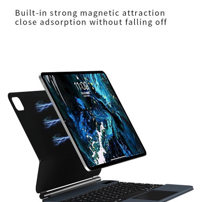 Bao bàn phím Wiwu Magic Keyboard MK002 cho iPad Pro 11 / 13 inch M4 2024 có cảm ứng nguồn hiển thị pin thời gian thực, tích hợp nam châm - Hàng chính hãng