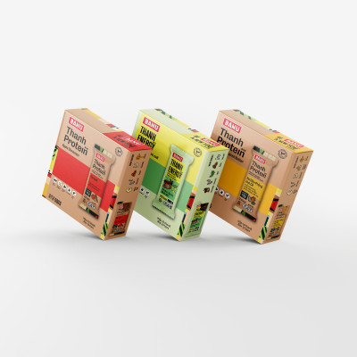 BANU - THANH ENERGY BAR - SÔ CÔ LA BẠC HÀ MUỐI BIỂN - HỘP (10 THANH)