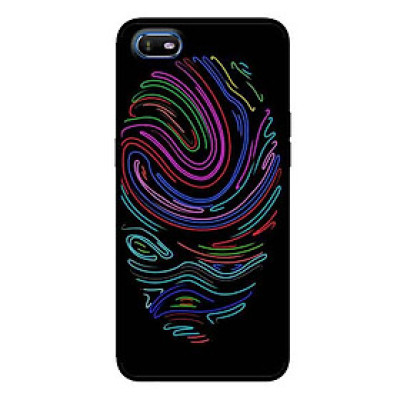 Ốp Lưng in cho Oppo A1K Mẫu Vân Tay Neon - Hàng Chính Hãng