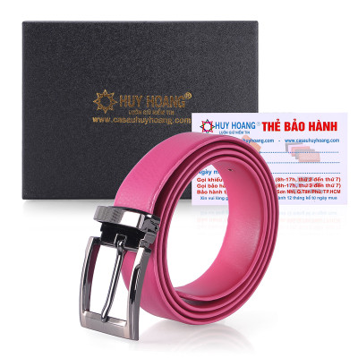 Thắt Lưng Da Bò Cỡ Lớn Huy Hoàng HT5142 - Hồng