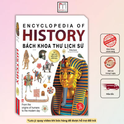 Sách - Bách Khoa Thư Lịch Sử + Bách Khoa Tri Thức Nhân Loại - Combo 2 Cuốn Bìa Cứng - Minh Thắng