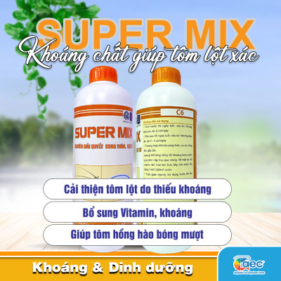 Super Mix – Khoáng chất giúp tôm phát triển nhanh, lột xác đều và cứng vỏ