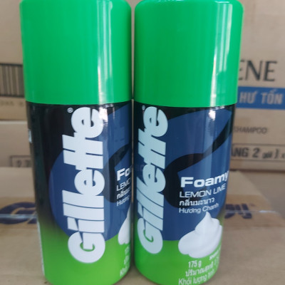 Bọt cạo râu Gillette Foamy Methol  175g hương chanh và hương bạc hà