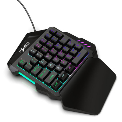 35 Phím Bàn phím chơi game HXSJ V100 Mini  có dây USB thay thế cho PUBG LOL CS Gamer