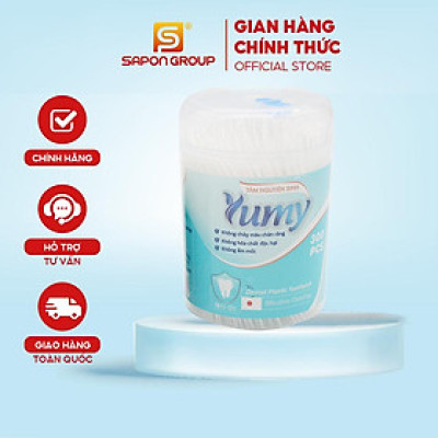 [Lố 12 hộp] Tăm nhựa hộp phẳng YUMY size S [TN11-121] hộp 300 chiếc