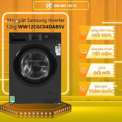 Máy giặt Samsung Inverter 12 kg WW12CGC04DABSV - HÀNG CHÍNH HÃNG - CHỈ GIAO HCM