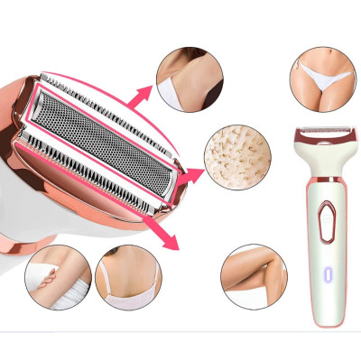 Máy cạo Lông vùngk ín, nhổ lông, lông mày ,lông mặt , lông mũi️ FREE SHIP ️ máy cạo lông tỉa lông đa năng 4 in 1 dành cho phụ nữ việt 