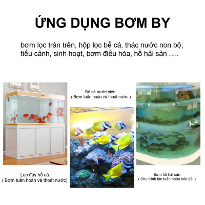 Máy bơm hút đáy BAOYU BY-302 16W bơm chìm hút cặn 360 độ bể cá cảnh thủy sinh BY302