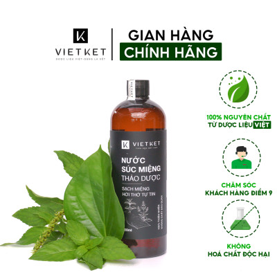 Nước súc miệng thảo dược VIETKET 500ml - Chăm sóc và bảo vệ răng miệng