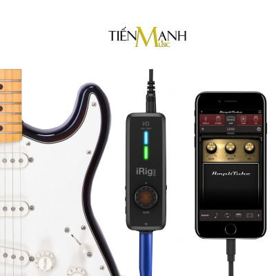 Thiết Bị Thu Âm Và Livestream iRig Pro I/O IK Multimedia Live Điện Thoại Nối Guitar Pickup Soundcard Hàng Chính Hãng