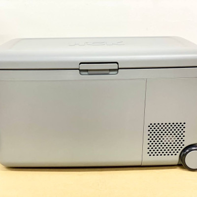 Tủ lạnh mini dã ngoại HCK dung tích 16L màu xám có tay kéo Hàng chính hãng