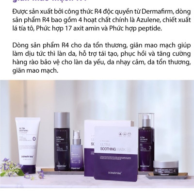Sữa rửa mặt Labo Dermafirm - Ultra Soothing Cleanser (150ml) phục hồi cho da tổn thương giãn mao mạch