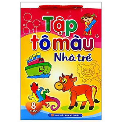 Bộ Sách Tô Màu Nhà Trẻ (Túi 8 Cuốn) (Tái Bản 2023)