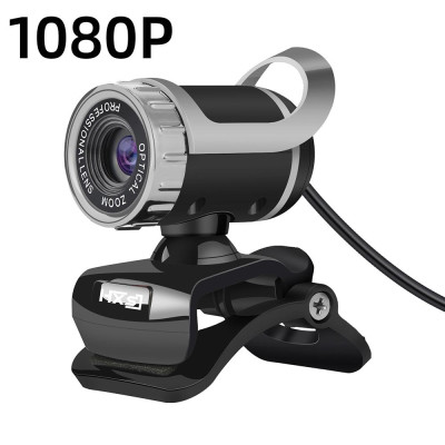 HXSJ S9 Desktop 1080P Webcam USB 2.0 Webcam Laptop Camera Built-in Sound-absorbing Microphone Video Call Webcam for PC