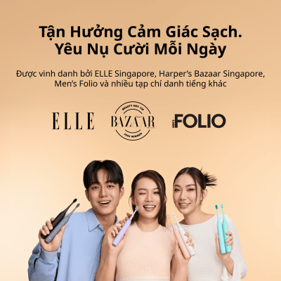 [Chính Hãng] Bộ Bàn Chải Đánh Răng Điện ZenyumSonic MỚi 2.0 & 3 Đầu Thay Thế - Hồng San Hô - Công Nghệ Singapore