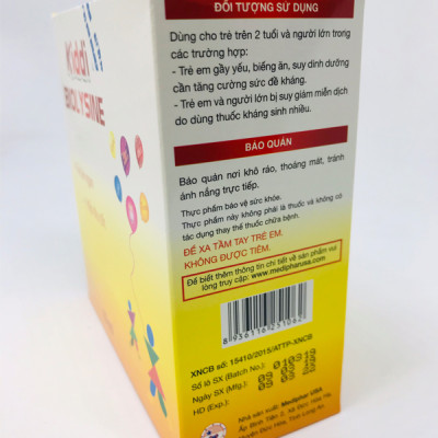 Thực phẩm chức năng KIDDI BIOLYSINE tăng cường hệ miễn dịch, tăng cường hấp thu, giúp bé ăn ngon miệng (Hộp 4 vỉ x 5 ống 10ml)