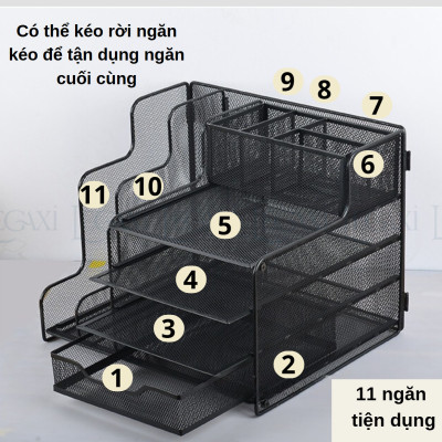 [KỆ TÀI LIỆU ĐA NĂNG] Kệ để hồ sơ tài liệu giấy tờ có nhiều ngăn để tài liệu,bút, thước, ghim bấm, tạp chí Dành cho văn phòng công sở