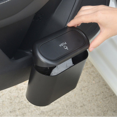 Thùng rác mini trên xe ô tô, loại nhỏ gắn cửa xe, gắn ghế sau tiện dụng