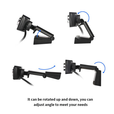 Webcam độ nét cao HXSJ S20 hấp thụ âm thanh ích hợp Micrô 