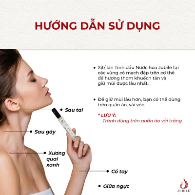 Dolce by Jubilé - Tinh dầu nước hoa Pháp nữ Dạng lăn 12ml Thơm Lâu, Sang Trọng, Quyến Rũ