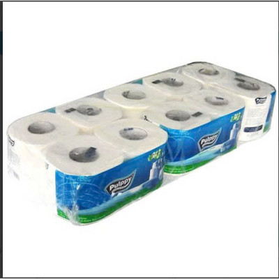 Khăn Giấy Vệ Sinh Pulppy 10 Cuộn Khăn Giấy Đa Năng Cao Cấp 2 Lớp