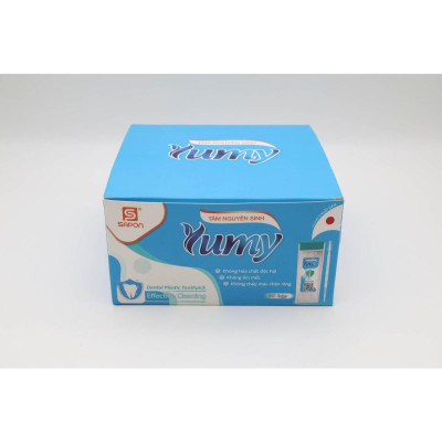 Tăm Chỉ Nha Khoa Hộp Chữ Nhật YUMY Size Z – Combo Lố 50 Hộp x 70 Cây (TN11-124), Chỉ Mịn, Không Bung