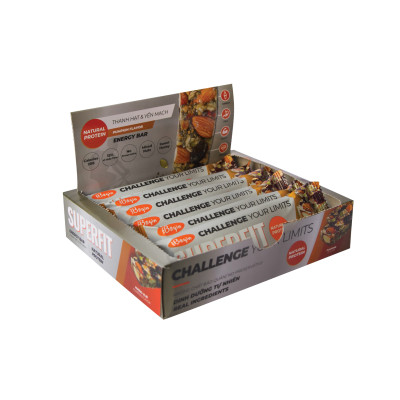 SUPERFIT - THANH NĂNG LƯỢNG YẾN MẠCH - VỊ BÍ - HỘP (6 THANH)