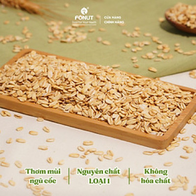Yến Mạch tươi Oats cán dẹp tự nhiên Úc Fonut túi 500g