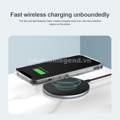 Ốp Lưng cho iPhone 16 Pro Max trong suốt chống sốc chống ố hiệu Nillkin Nature TPU Pro - Hàng chính hãng