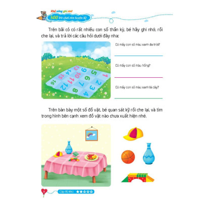 Sách - 500 Trò Chơi Rèn Luyện IQ  Cho Trẻ 4 - 10 Tuổi - Khả Năng Ghi Nhớ - Minh Thắng