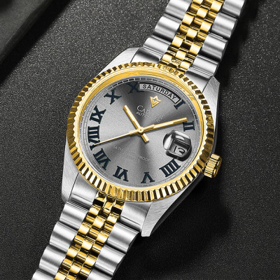 Đồng Hồ Nam Cadisen C8228M1 Chính Hãng Full Box Chống Nước Kính Chống Xước Dây Thép BH 2 Năm Máy Cơ